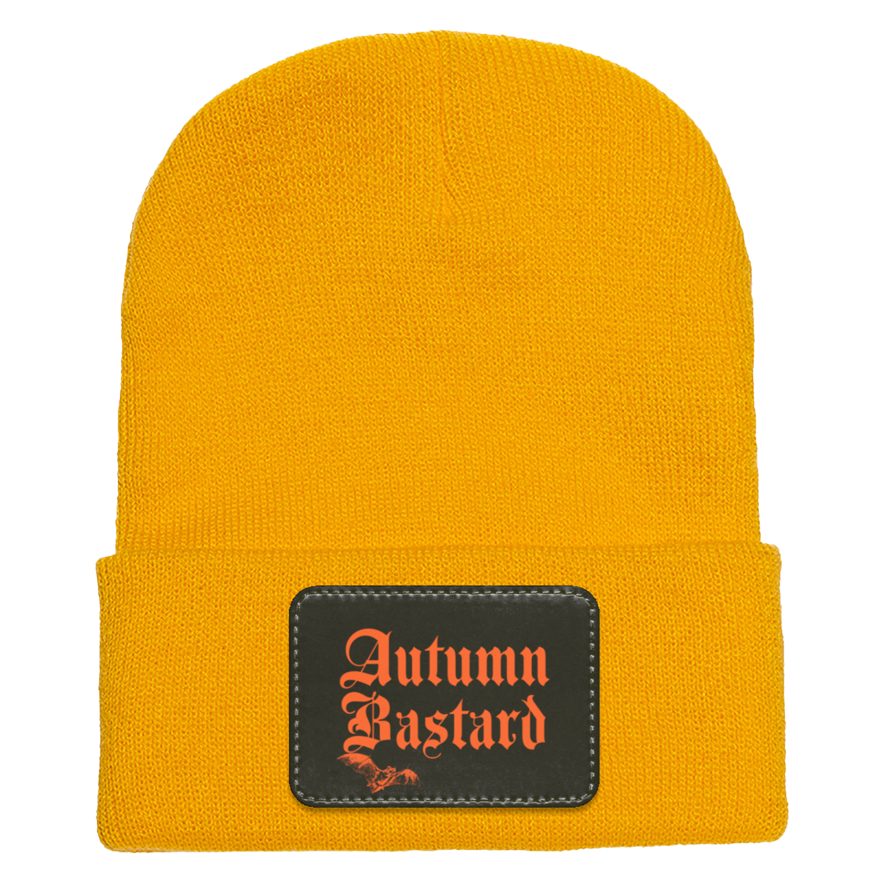 Autumn Bastard Adult Cuffed Knit Beanie Gold