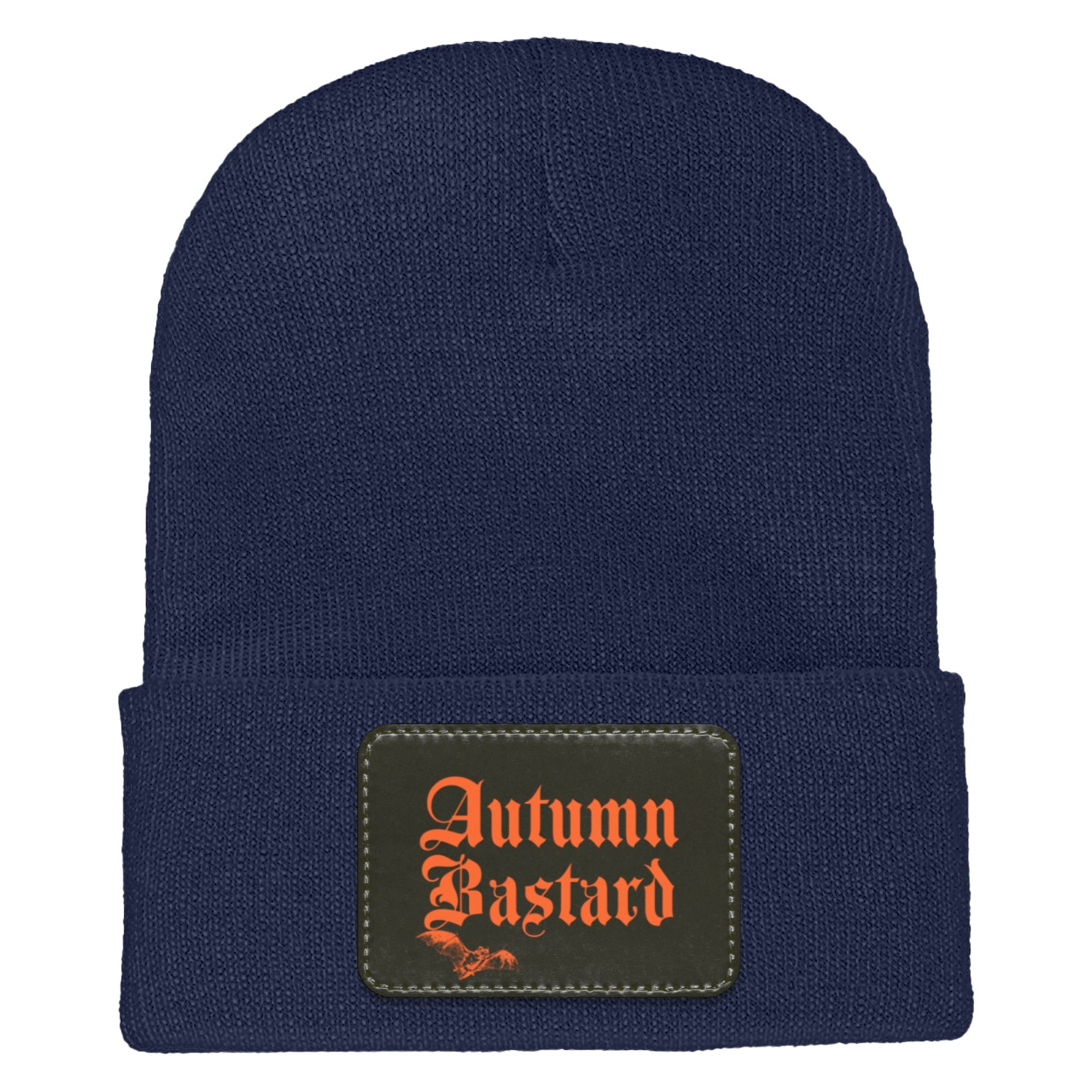 Autumn Bastard Adult Cuffed Knit Beanie Navy