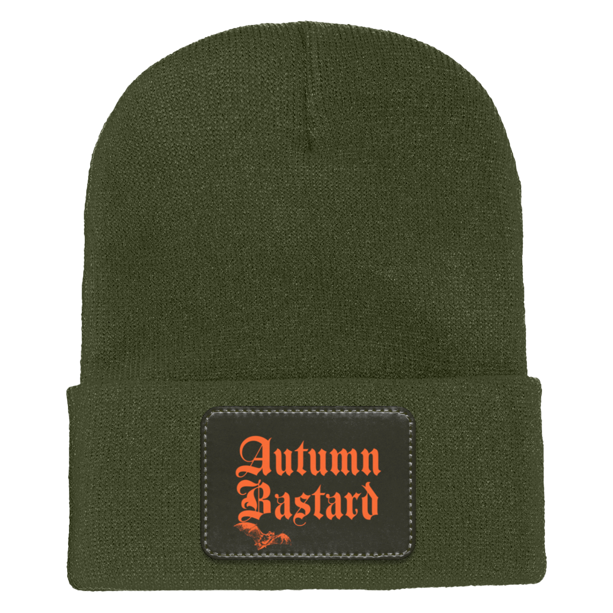 Autumn Bastard Adult Cuffed Knit Beanie Olive