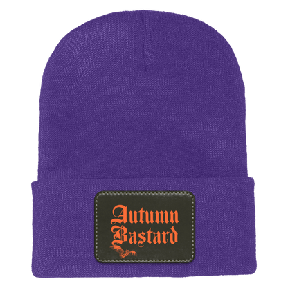 Autumn Bastard Adult Cuffed Knit Beanie Purple