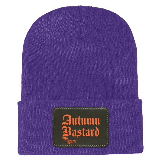 Autumn Bastard Adult Cuffed Knit Beanie Purple