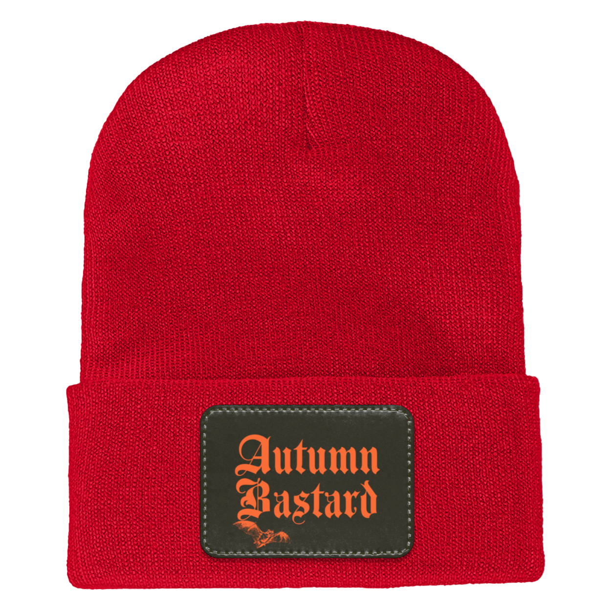 Autumn Bastard Adult Cuffed Knit Beanie Red