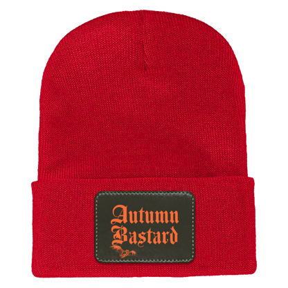 Autumn Bastard Adult Cuffed Knit Beanie Red