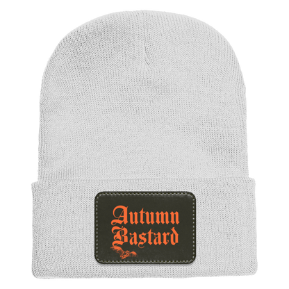 Autumn Bastard Adult Cuffed Knit Beanie White