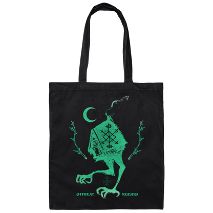 Baba Yaga Black Tote Front side The Offbeat Runars