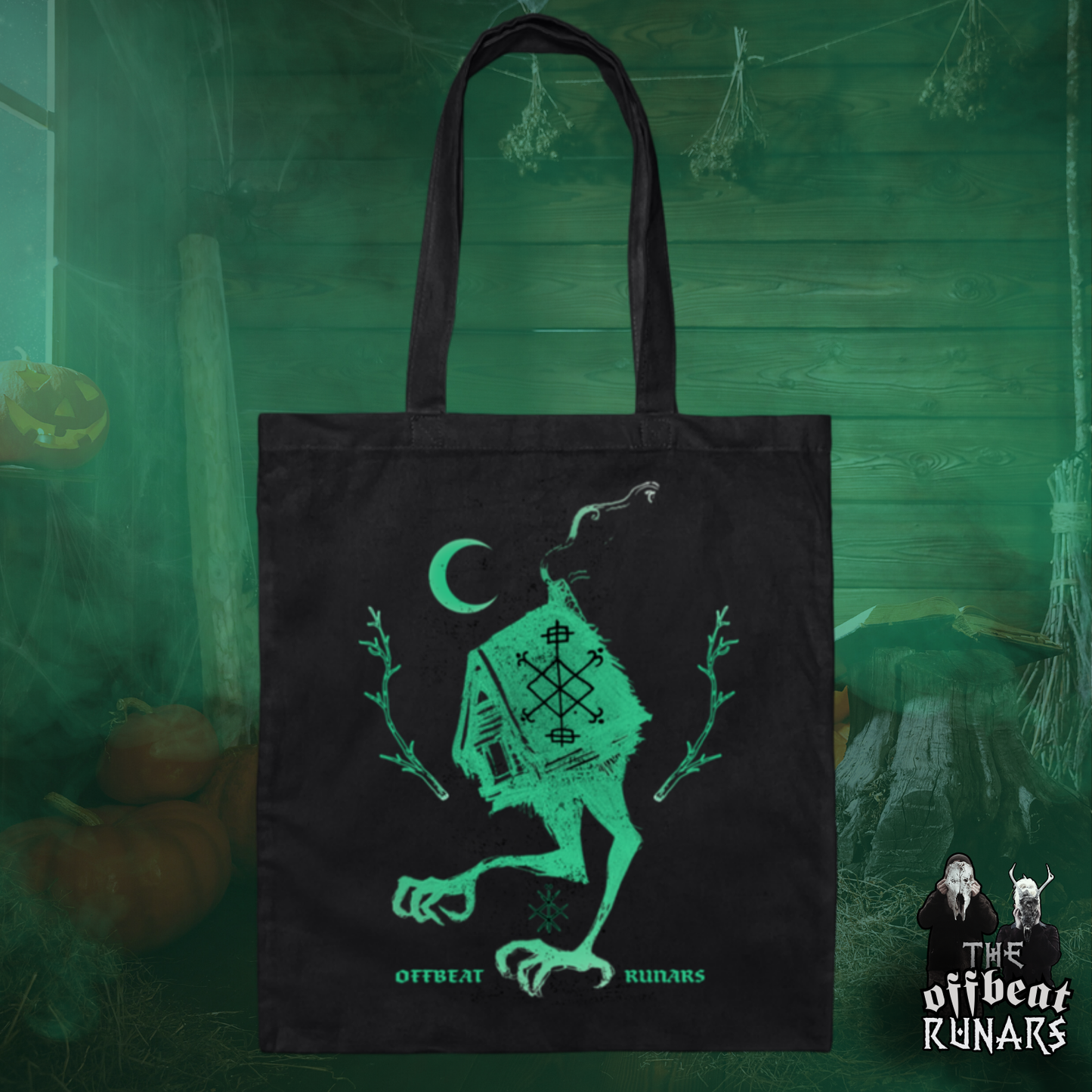 Baba Yaga Hut on chicken legs Canvas Tote Bag The Offbeat Runars