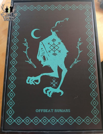 Baba Yaga Ness Fave's Black Frame Mural The offbeat runars packaged