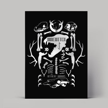 metallic foil prints,bonewitch