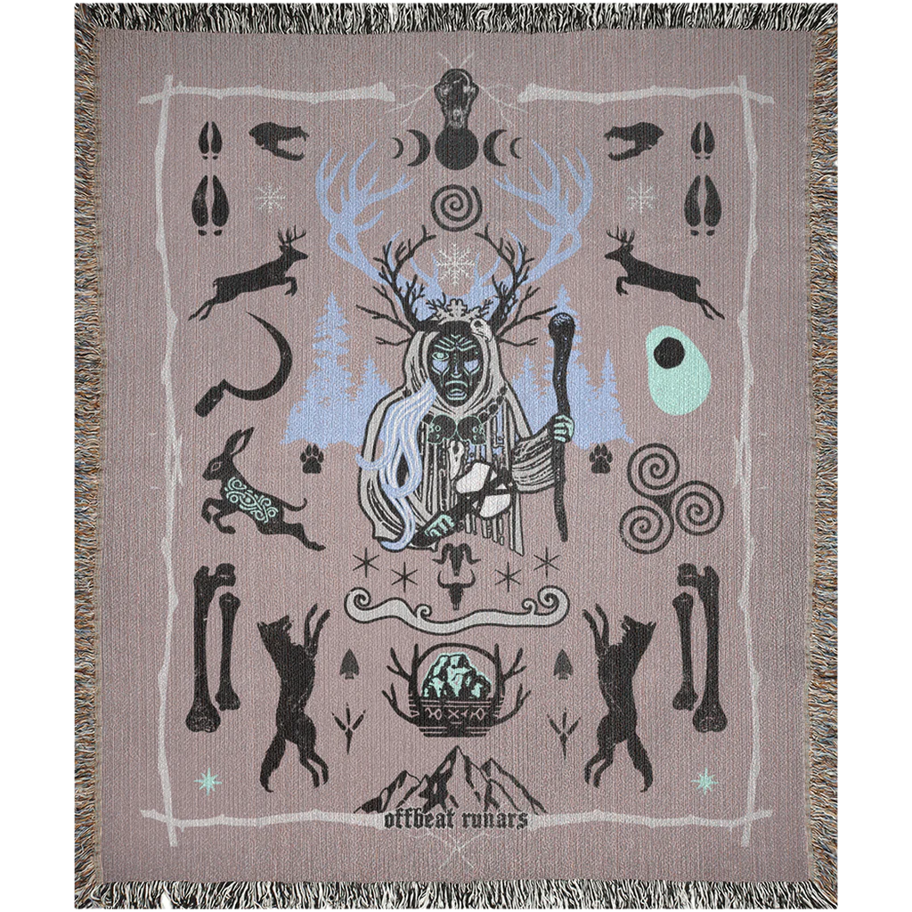 Cailleach_Winter_Crone_Goddess_woven blanket2