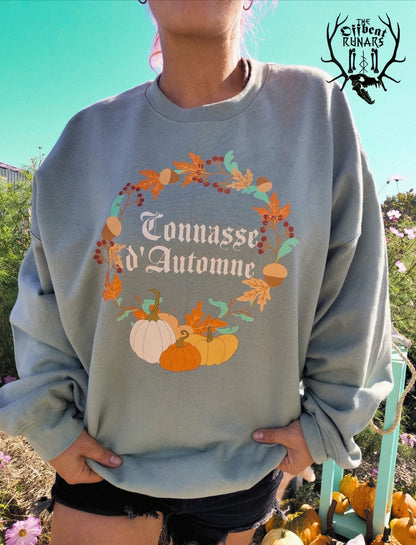 Connasse d'automne Crewneck Sweatshirt The Offbeat Runars 2