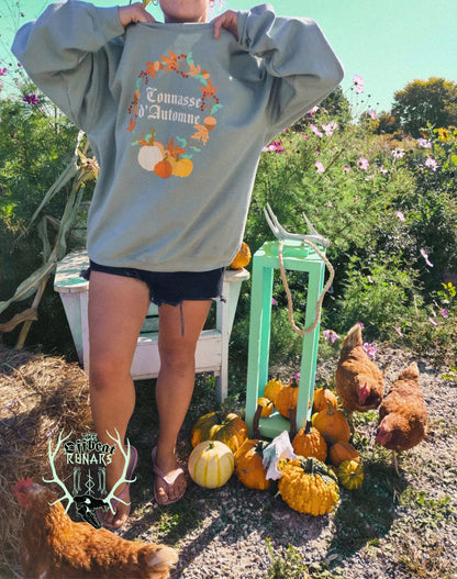 Connasse d'automne Crewneck Sweatshirt The Offbeat Runars 3