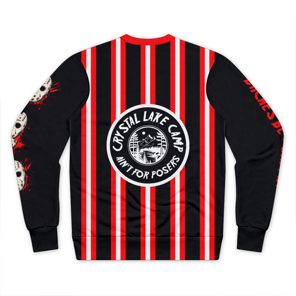 Crystal lake ain't for posers Unisex Sweatshirt Back The Offbeat Runars