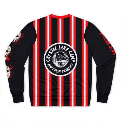 Crystal lake ain't for posers Unisex Sweatshirt Back The Offbeat Runars