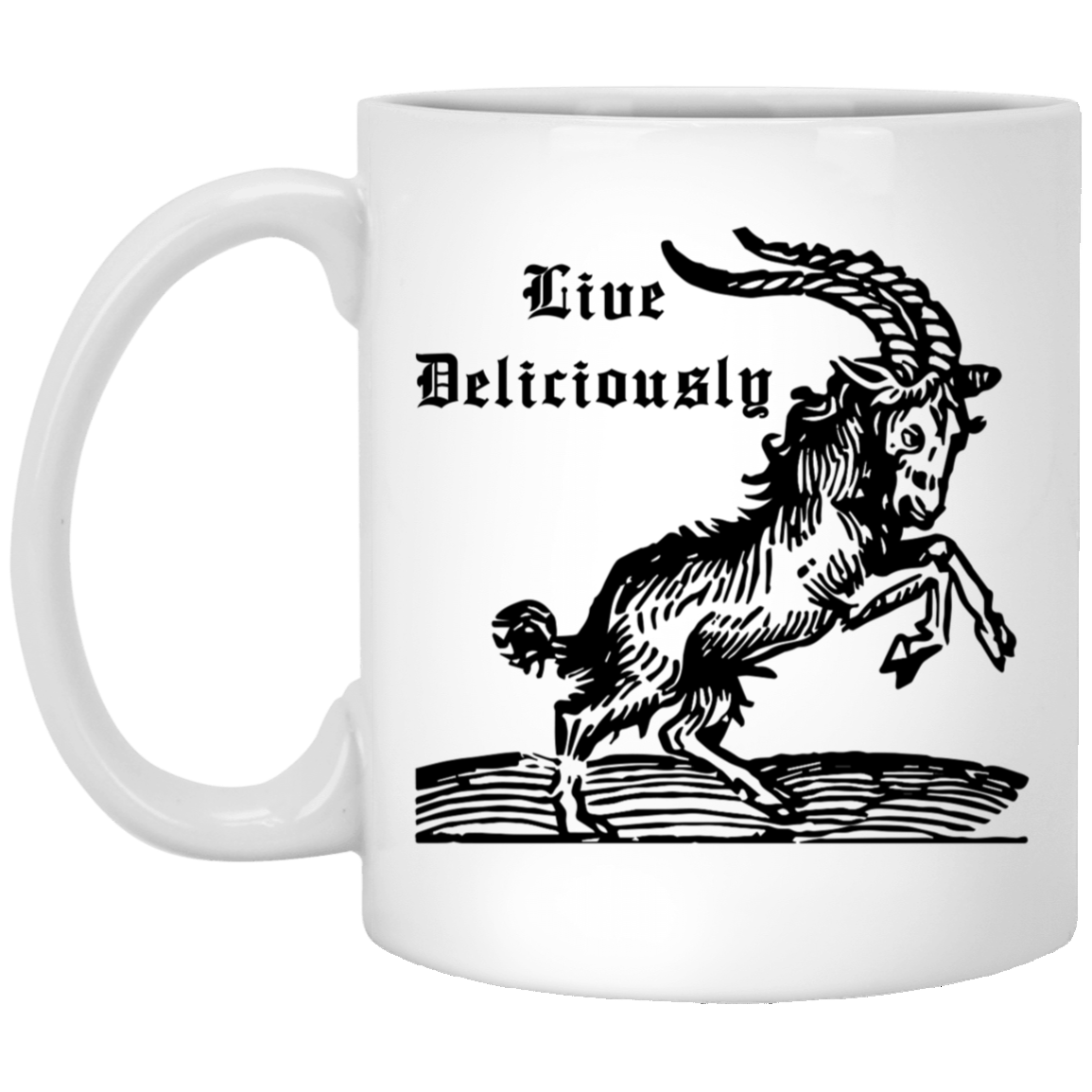 Live Deliciously 11oz White Mug