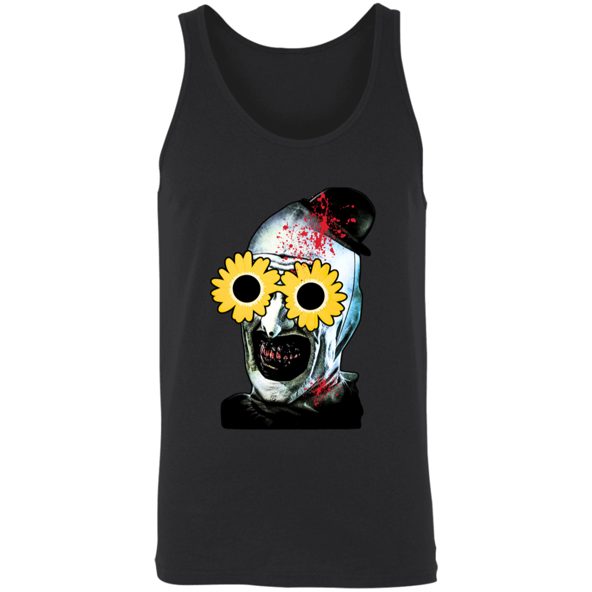 Terrifier with sunflowers Unisex Tank