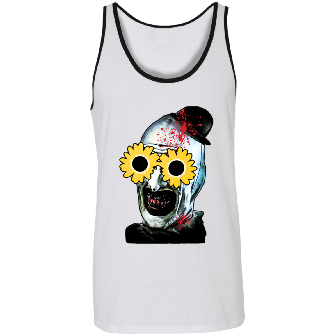 Terrifier with sunflowers Unisex Tank