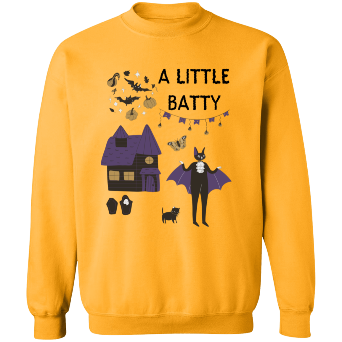 A little batty Crewneck Pullover Sweatshirt