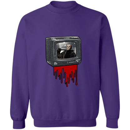 Vintage Bloody TV Jason Crewneck Pullover Sweatshirt