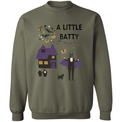 A little batty Crewneck Pullover Sweatshirt