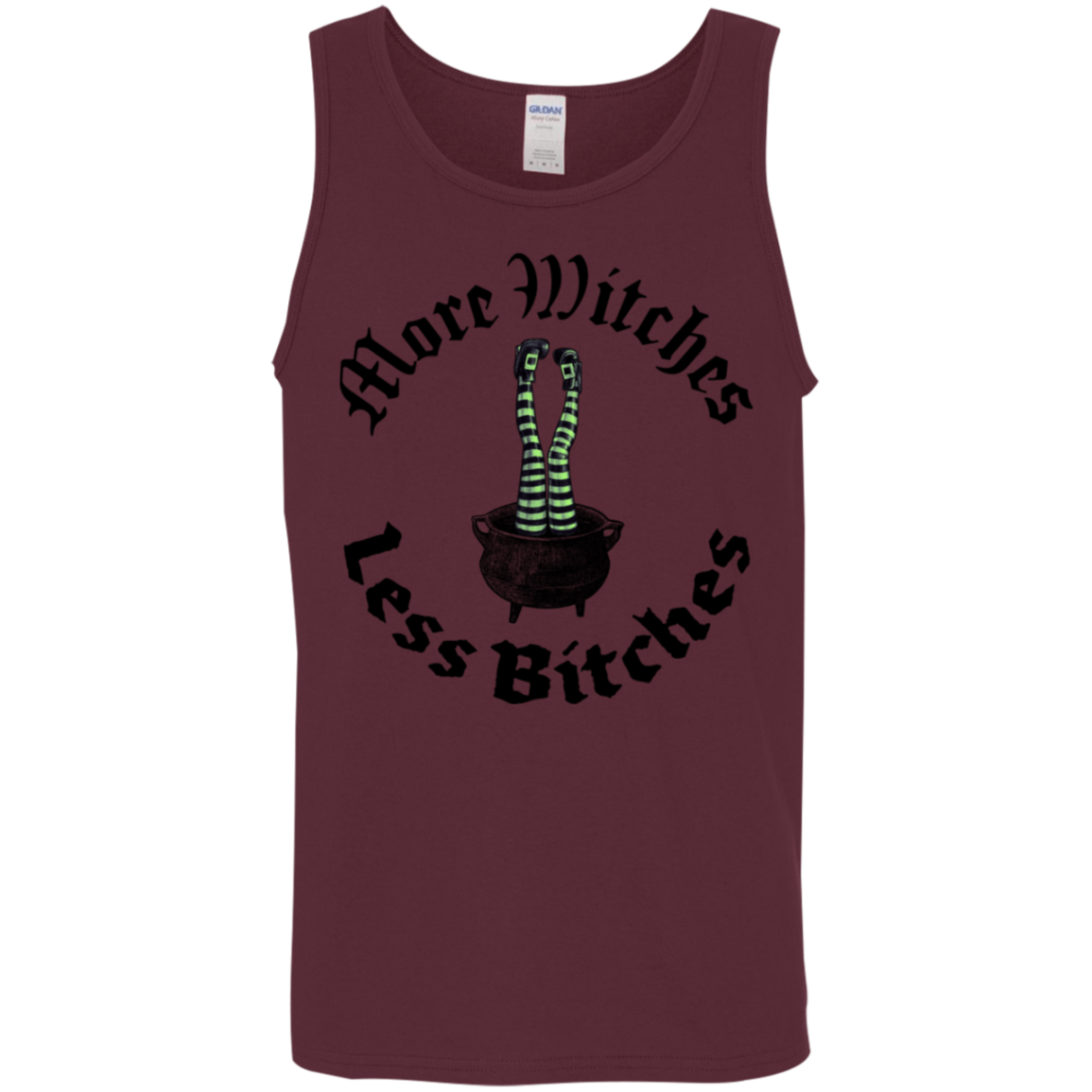 More Witches Less Bitches Cotton Tank Top