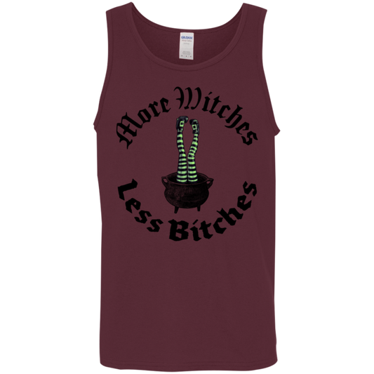 More Witches Less Bitches Cotton Tank Top