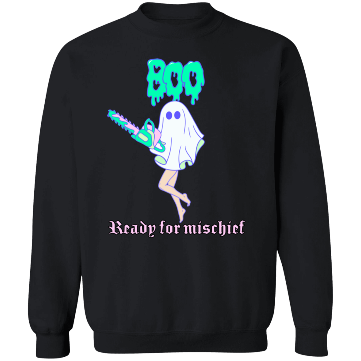 Boo Ready for mischief Ghoul Pullover Sweatshirt