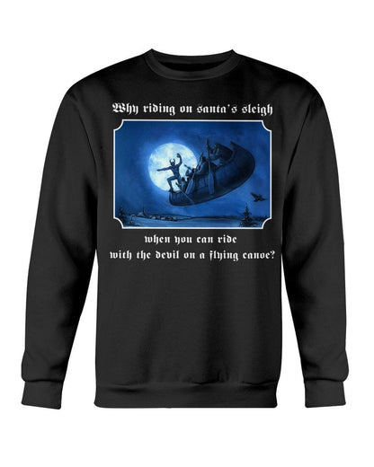 folklore, quebec, christmas, noel, krampus, devil, sweatshirt