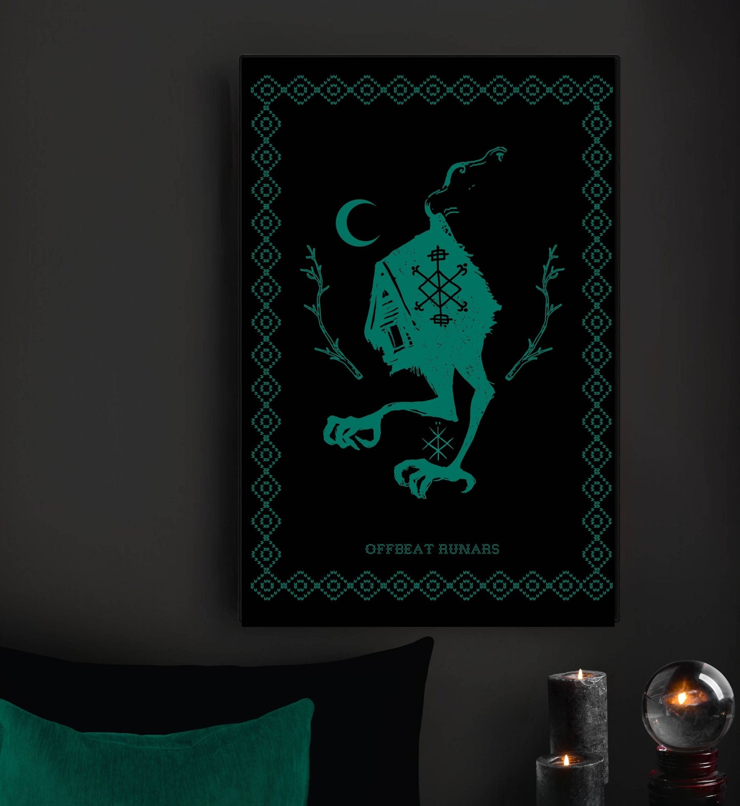 Baba Yaga Ness Fave's Black Frame Mural