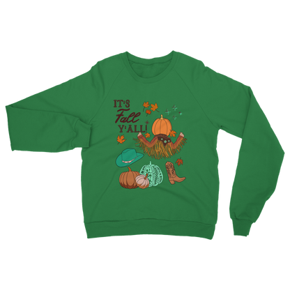 It's fall y'all Sweatshirt The Offbeat Runars Kelly Green