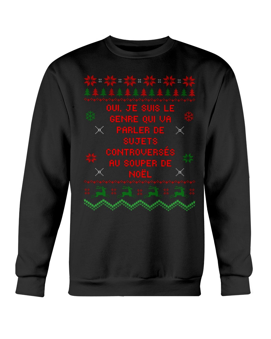 Sweatshirt, christmas,french