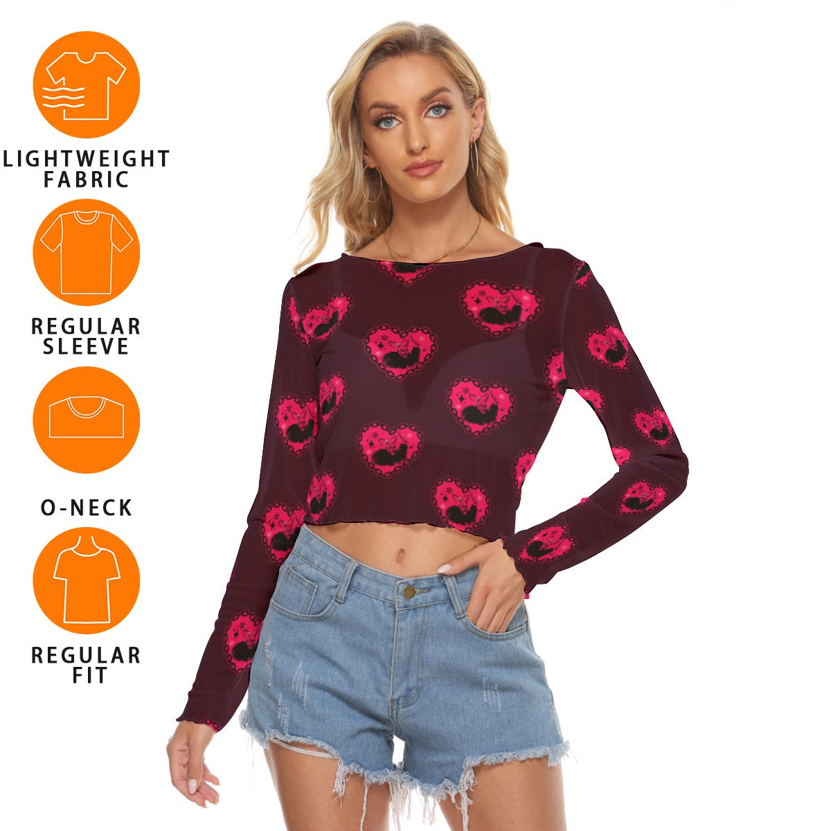 krampus, mesh, christmas, long sleeves