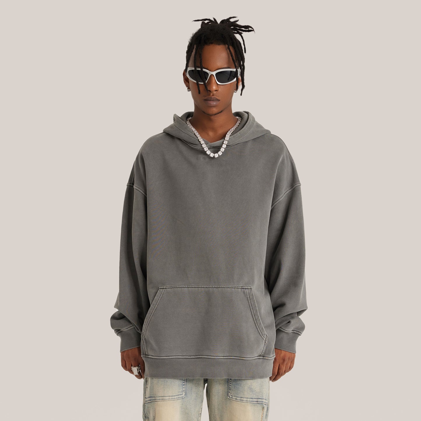 I into wolf Heavyweight Retro Oversized Hoodie