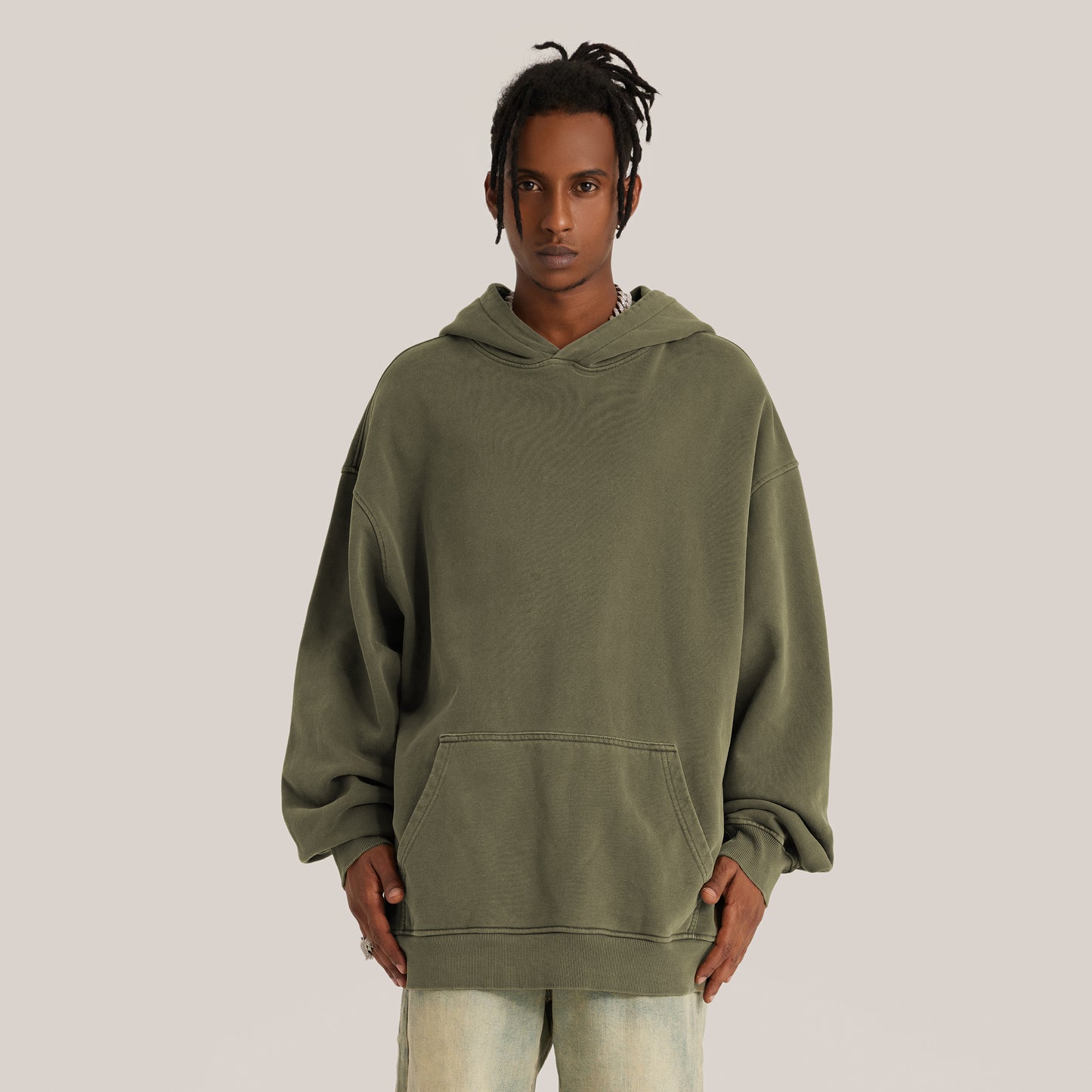 I into wolf Heavyweight Retro Oversized Hoodie