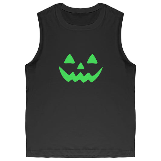 Pumpkin face Muscle tank
