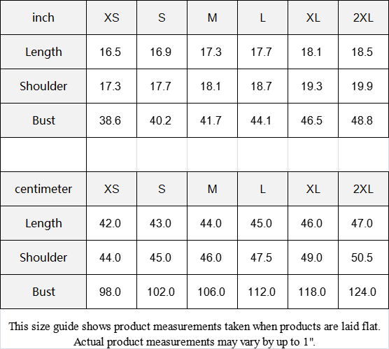 Samhain Queen Purple Women's Cropped Shirt Table chart The Offbeat Runars