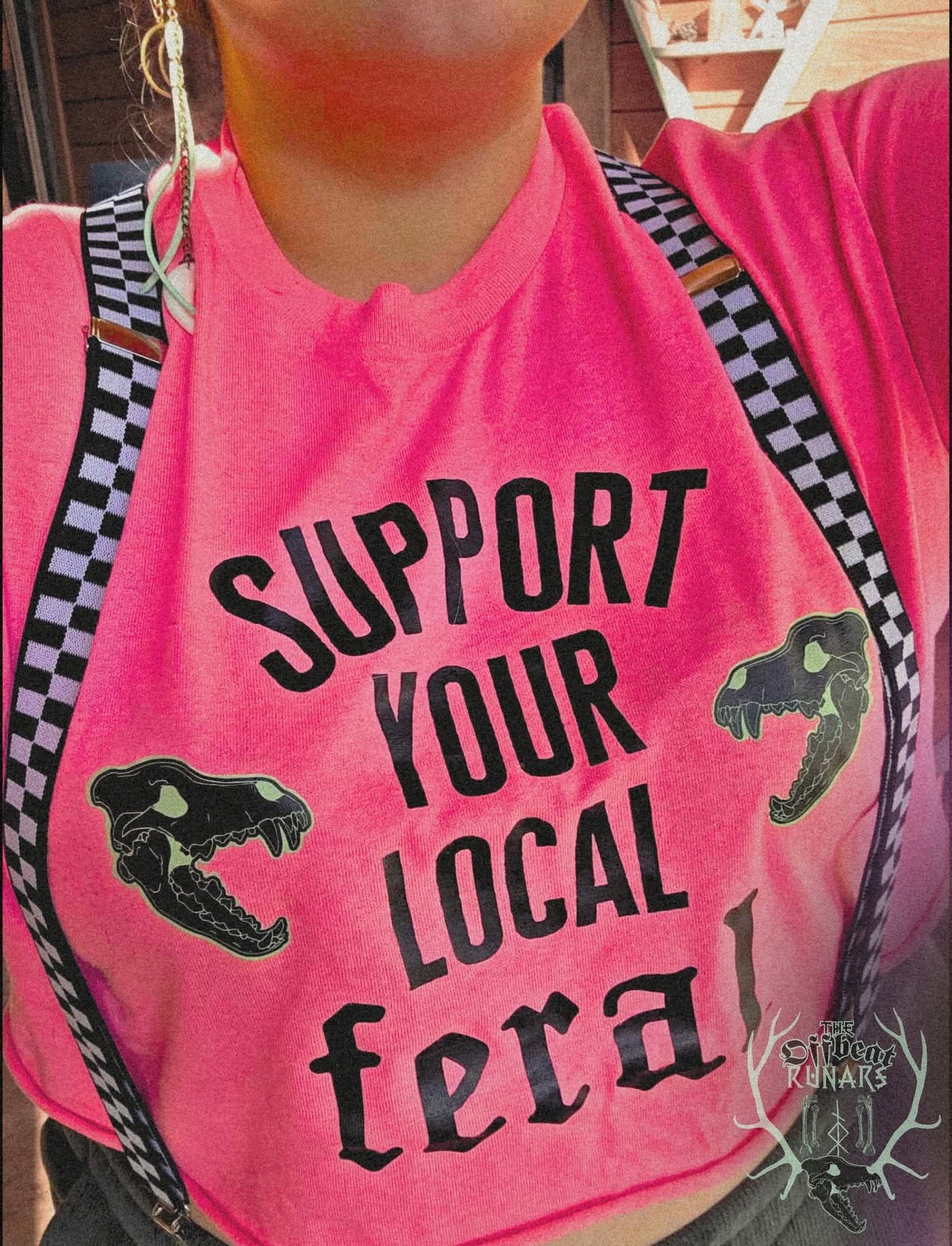 Support your local feral tee the offbeat runars