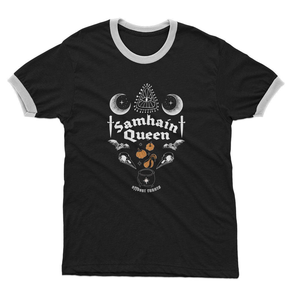 Samhain Queen Adult Ringer T-Shirt