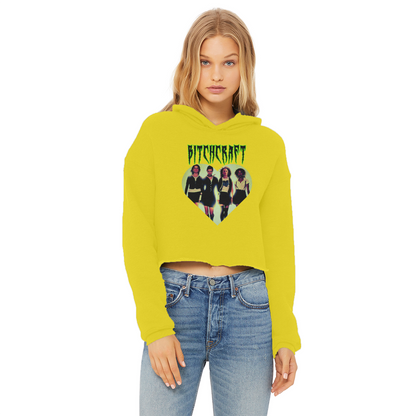 Bitch Craft Ladies Cropped Raw Edge Hoodie