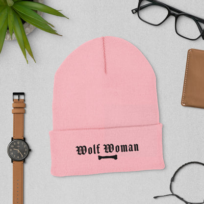 Wolf Woman Cuffed Beanie