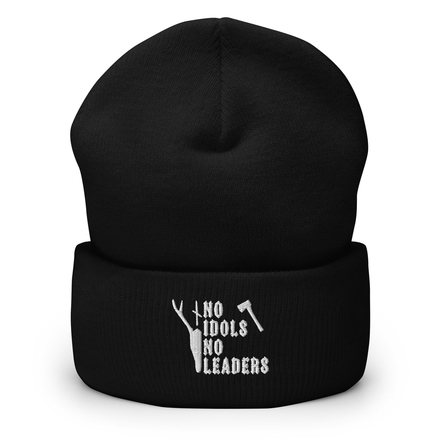 No idols no leaders Cuffed Beanie