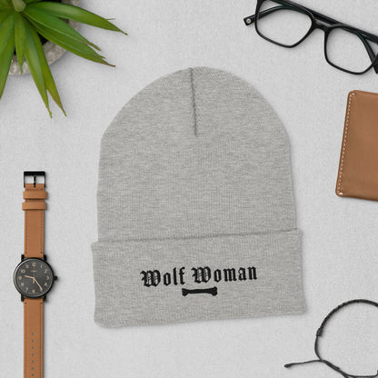 Wolf Woman Cuffed Beanie