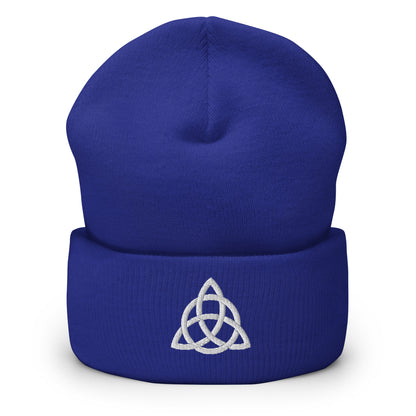 Triquetra Cuffed Beanie