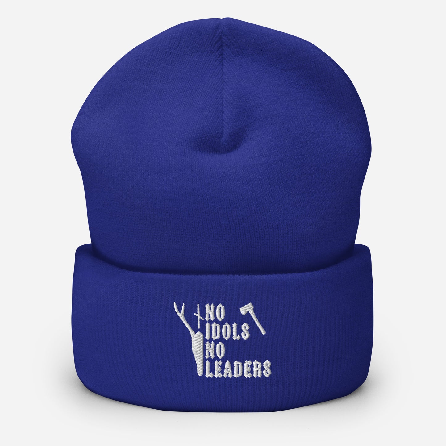 No idols no leaders Cuffed Beanie