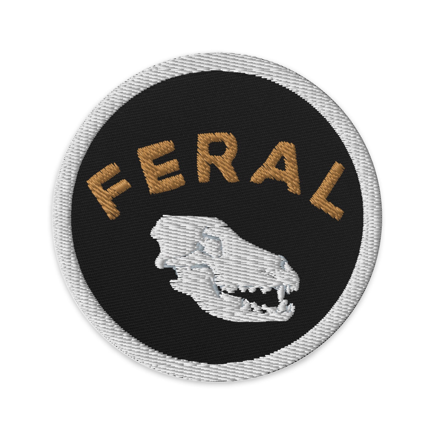 Feral Embroidered patch