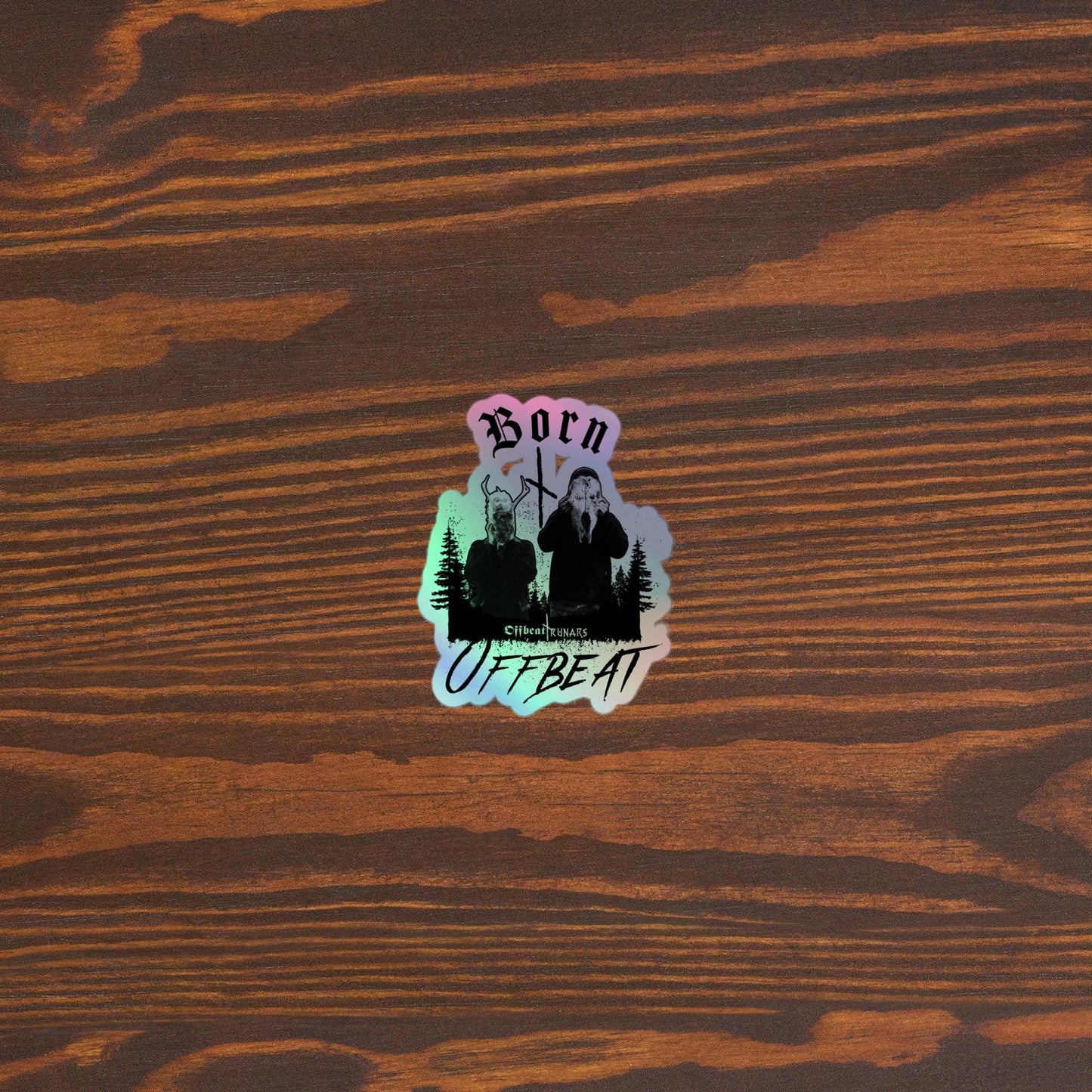 Born Offbeat Holographic stickers