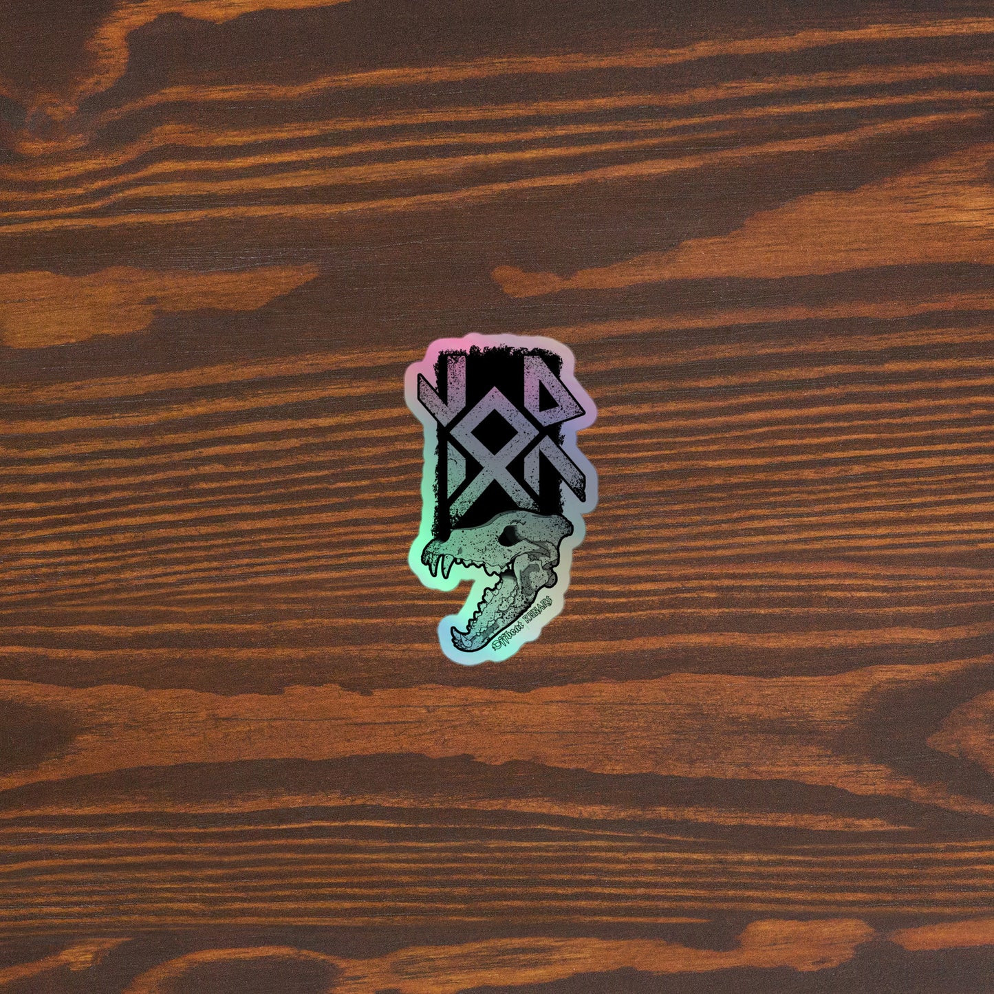 Nauthiz Othala Raido Runes Holographic stickers