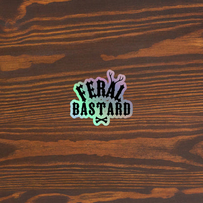 Feral Bastard Holographic stickers