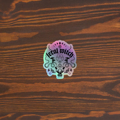 Feral Witch Sagittarius Holographic stickers