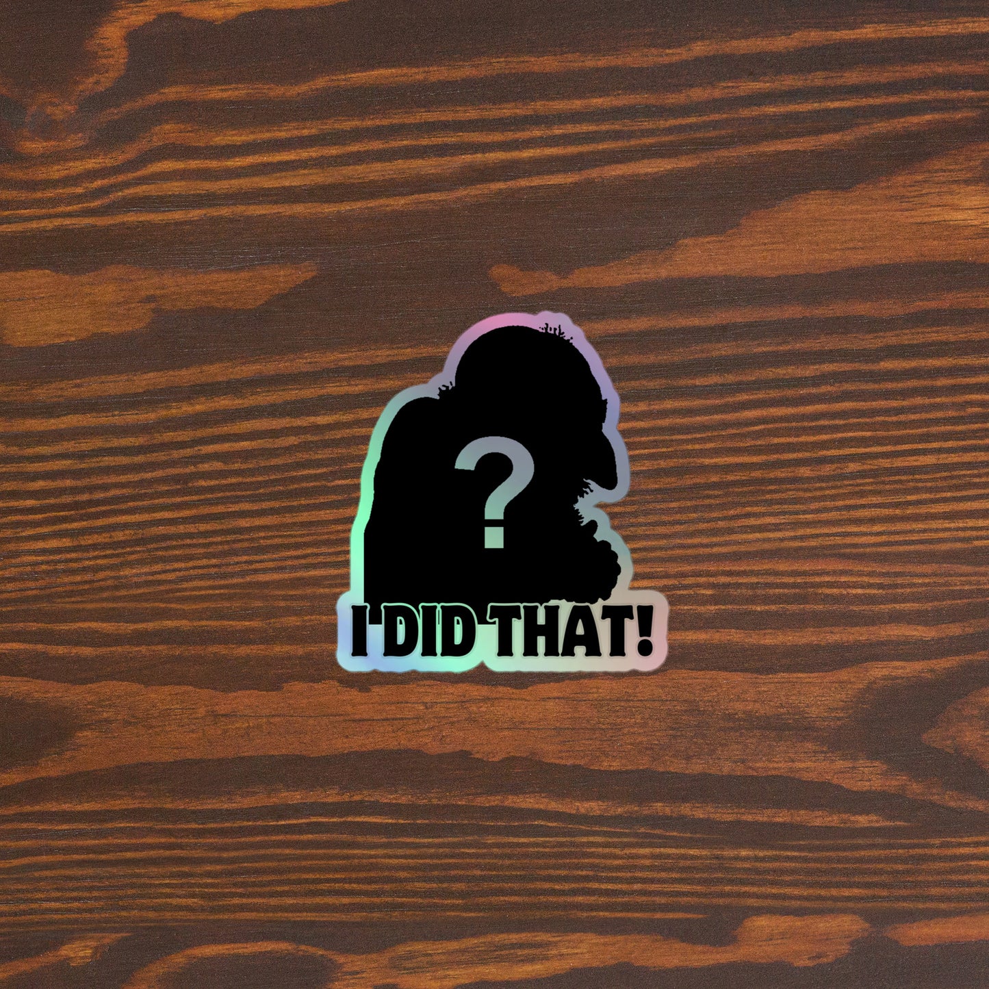 Who did that? Holographic stickers