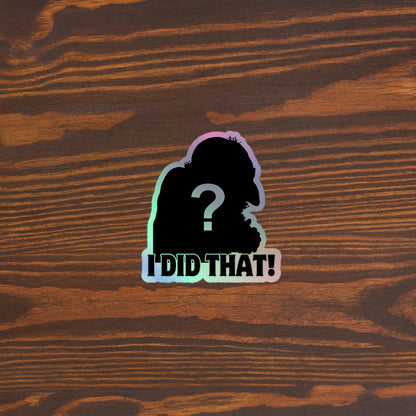 Who did that? Holographic stickers